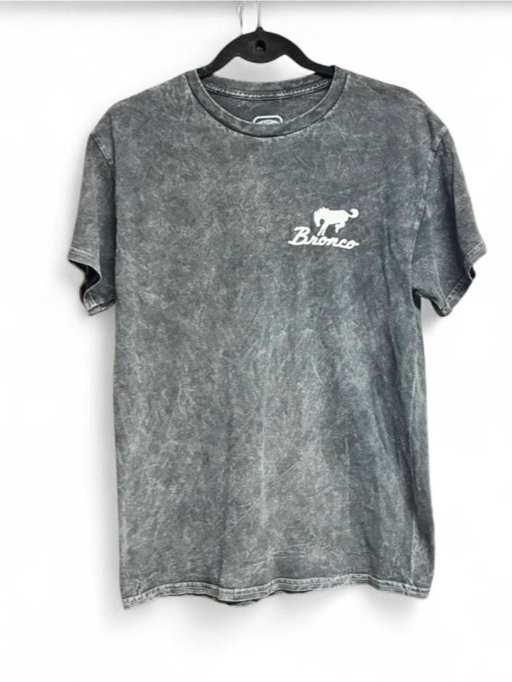 Ford Hybrid Apparel Mineral-Wash Gray Bronco Logo Tee